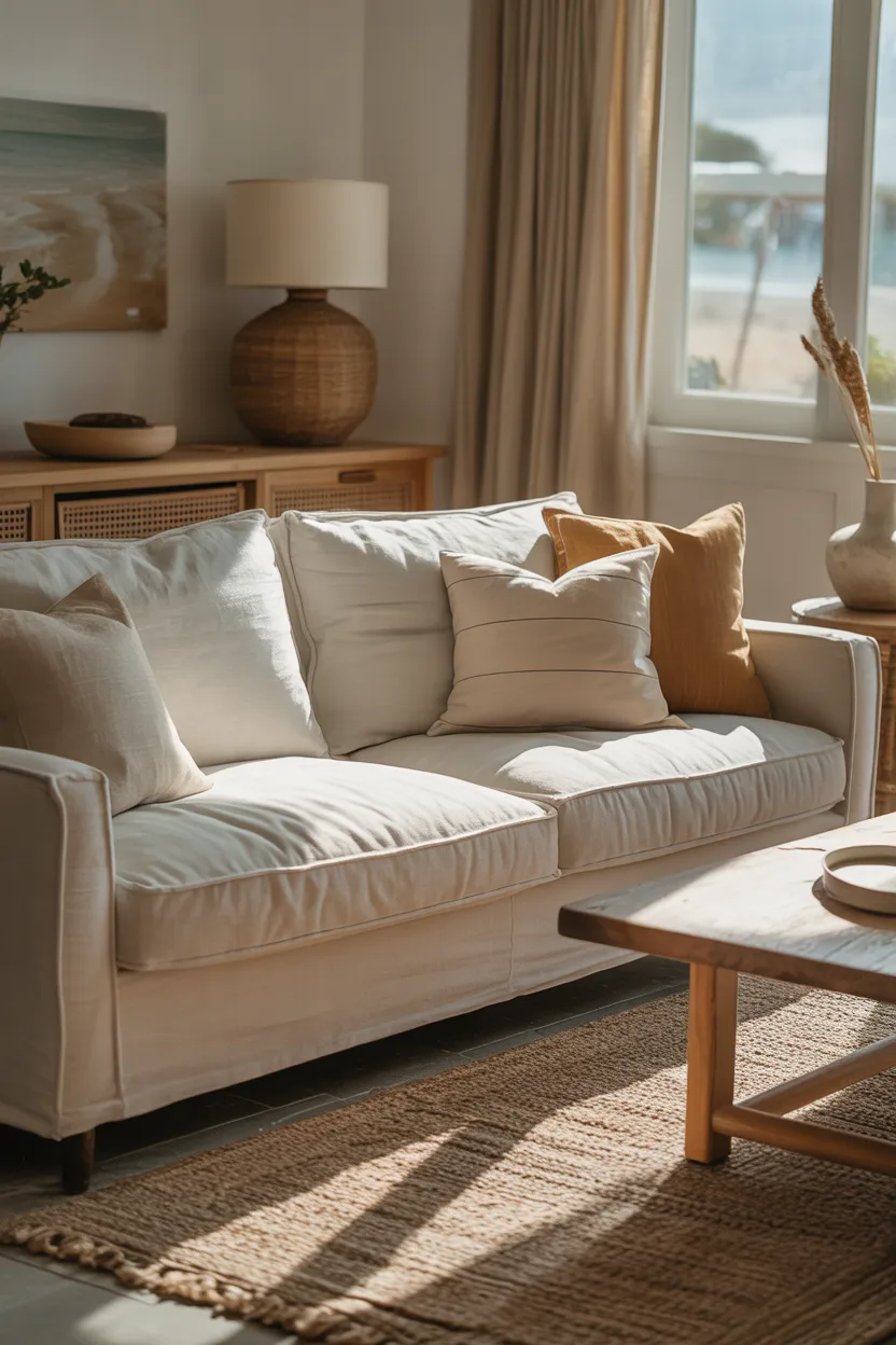 Linen or Cotton Sofa